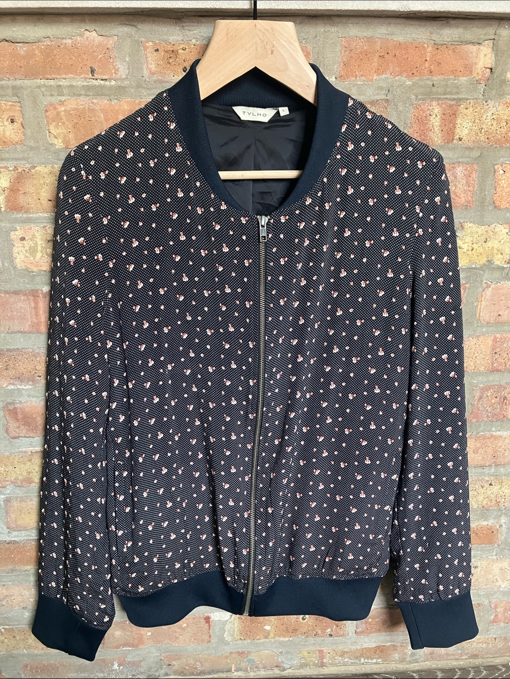 Tylho silk lightweight bomber-style jacket